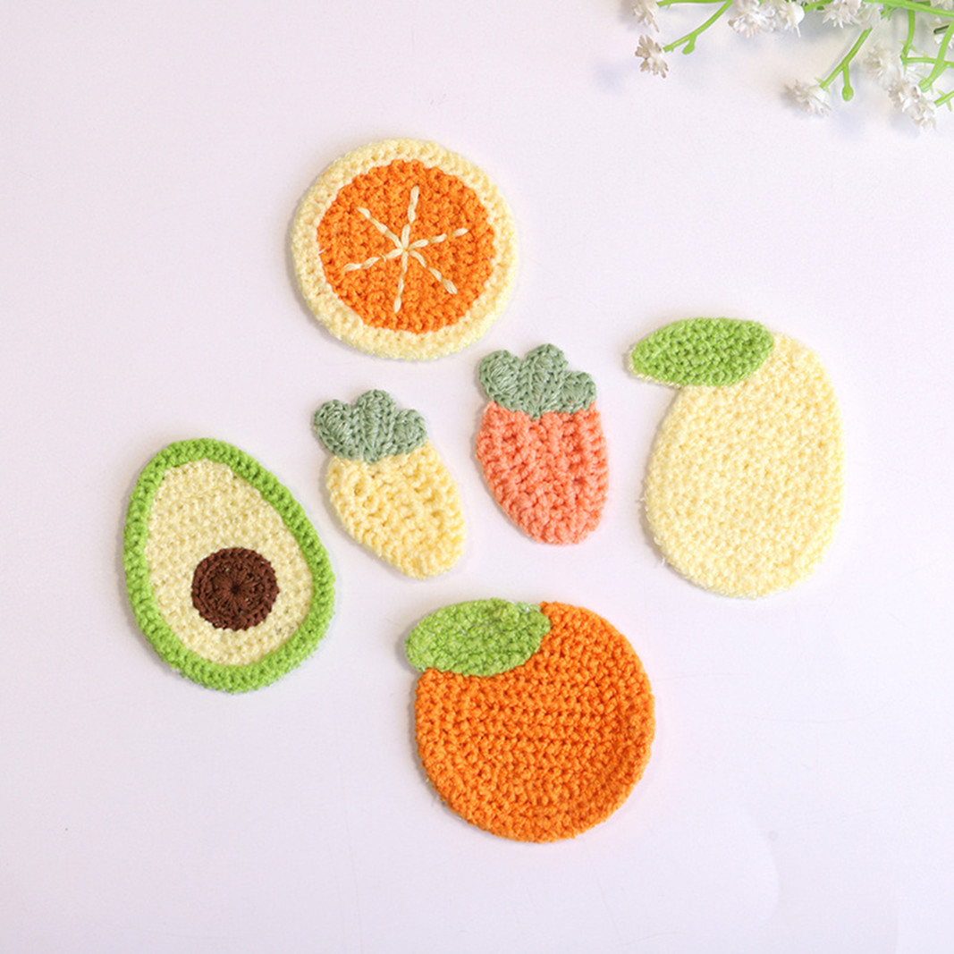 Sewing Embroidery Fabric - 10PCS Cute Mini Carrot Avocado Mango