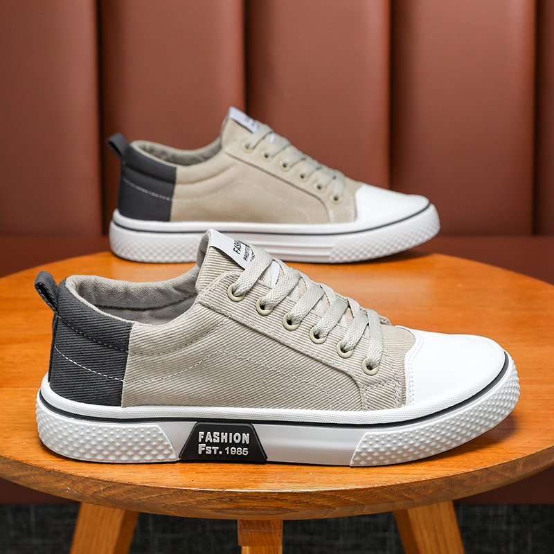 Sewing Cloth - Men Classic Canvas Sneakers, Light Weight,