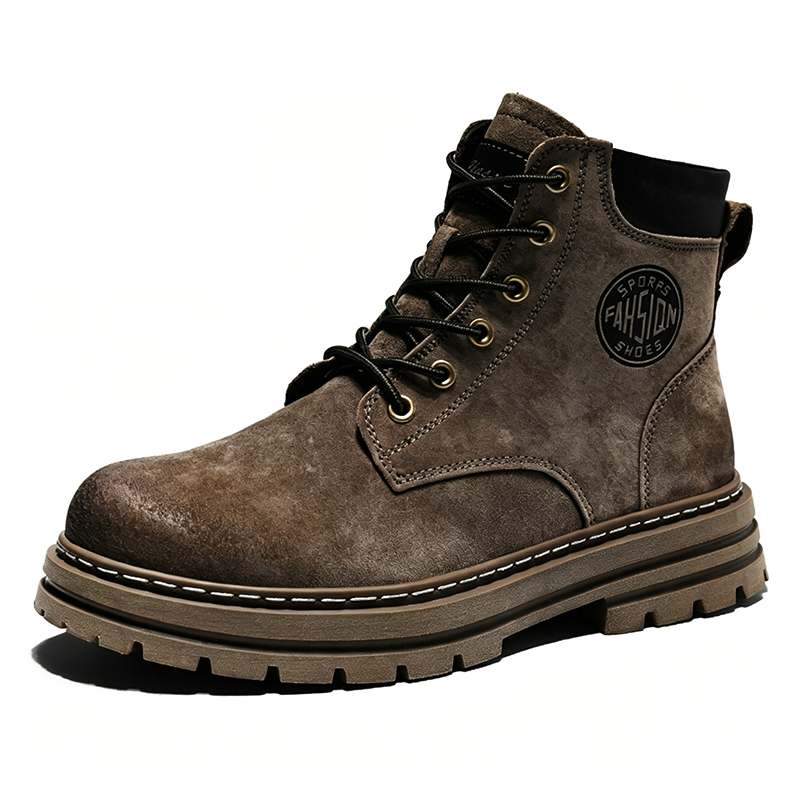 Sewing Fleece - Men's Winter Fleece Lined Boots High‑Top